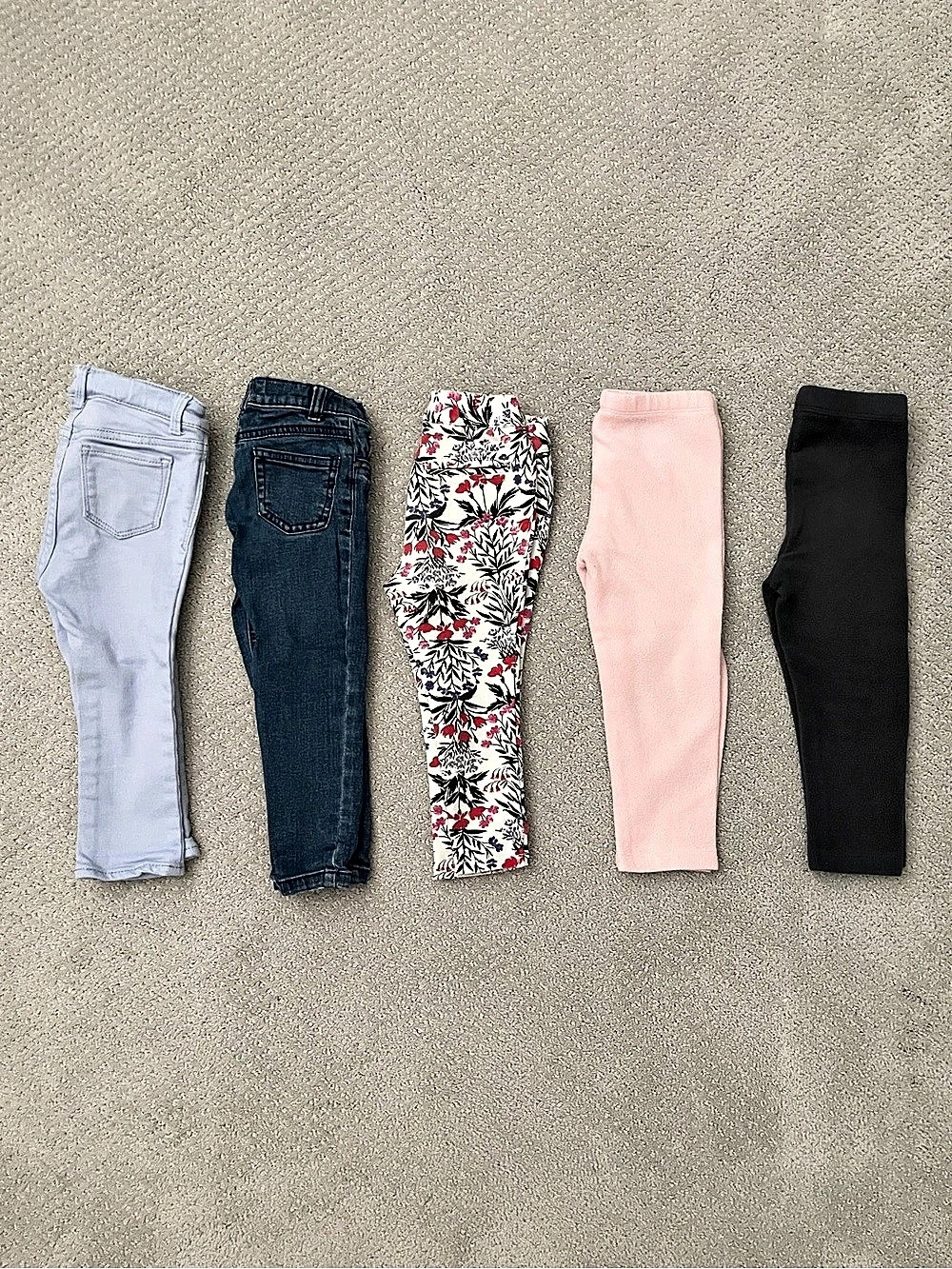 Toddler Girl Pants and Leggings Bundle ~ baby Gap, Old Navy, Carter’s